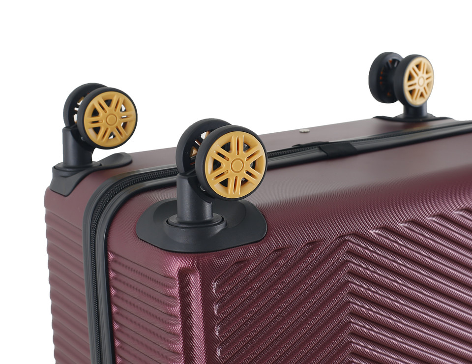 HBY-0168 - Burgundy - HIGHBURY - Yellowstone Hard Luggage Cases