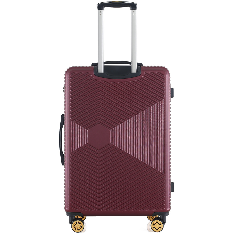 HBY-0168 - Burgundy - HIGHBURY - Yellowstone Hard Luggage Cases