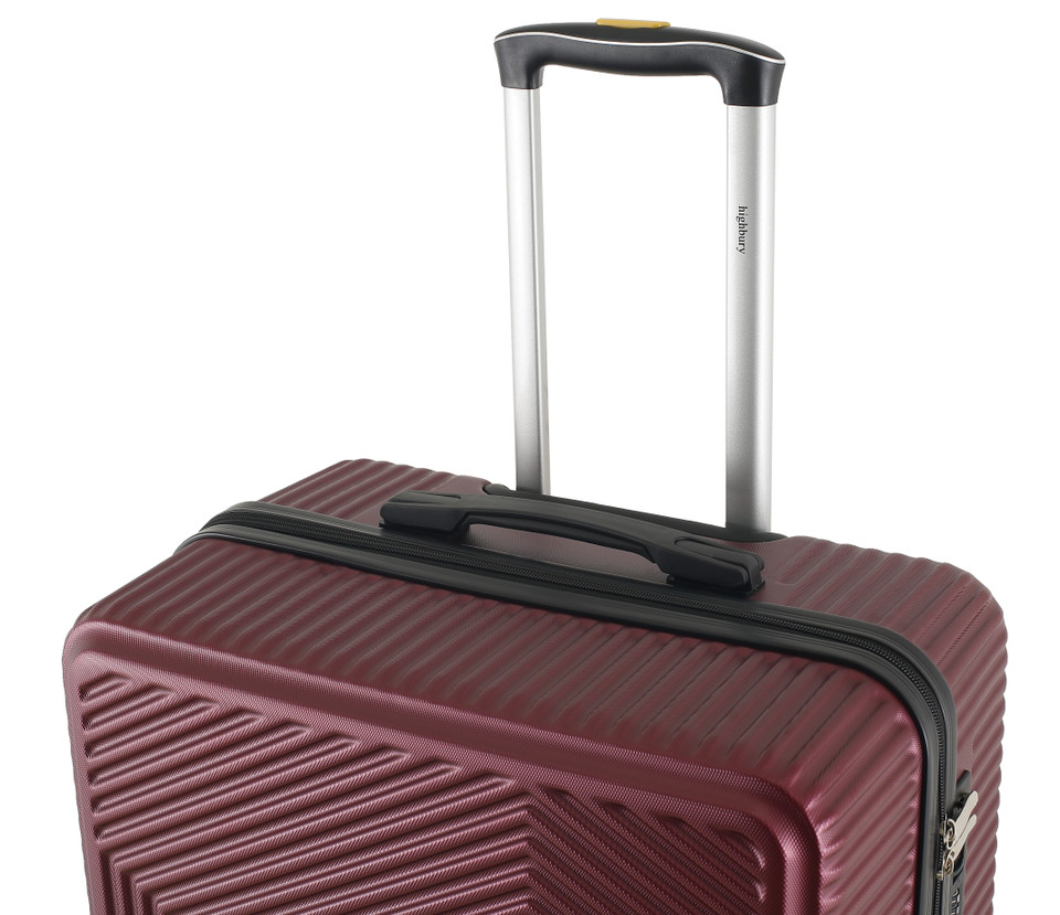 HBY-0168 - Burgundy - HIGHBURY - Yellowstone Hard Luggage Cases