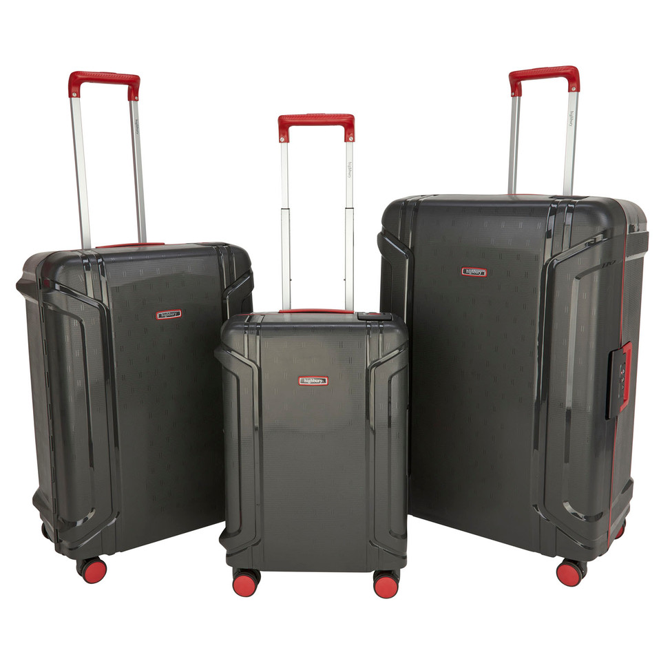 HBY-0173 - Dark Grey - HIGHBURY - Guard Hard Luggage Trolley Cases