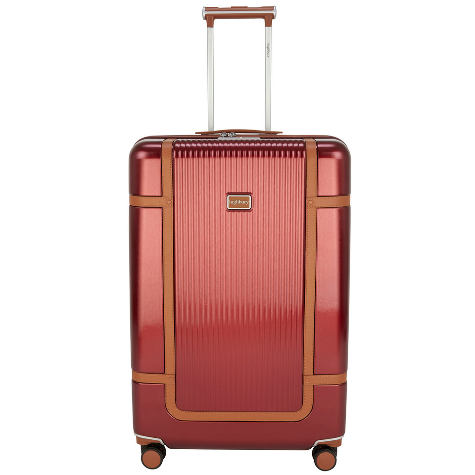 HBY-0171- HIGHBURY - ELEGANCE Burgundy Hard Luggage Cases