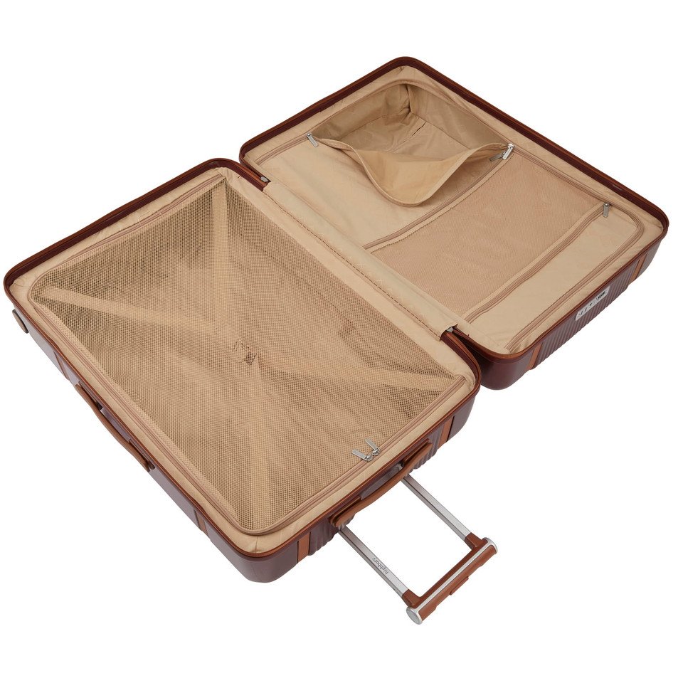 HBY-0171- HIGHBURY - ELEGANCE Burgundy Hard Luggage Cases