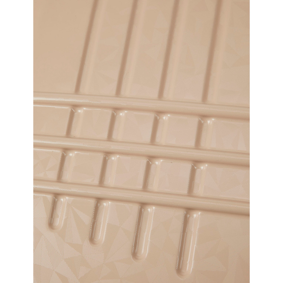 VS-1002 - Beige - Victoria Station Lightweight 8 wheeler ABS Trolley Cases