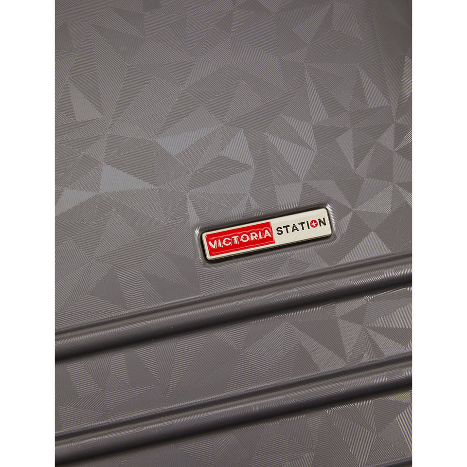 VS-1002 - Dark Grey - Victoria Station Lightweight 8 wheeler ABS Trolley Cases