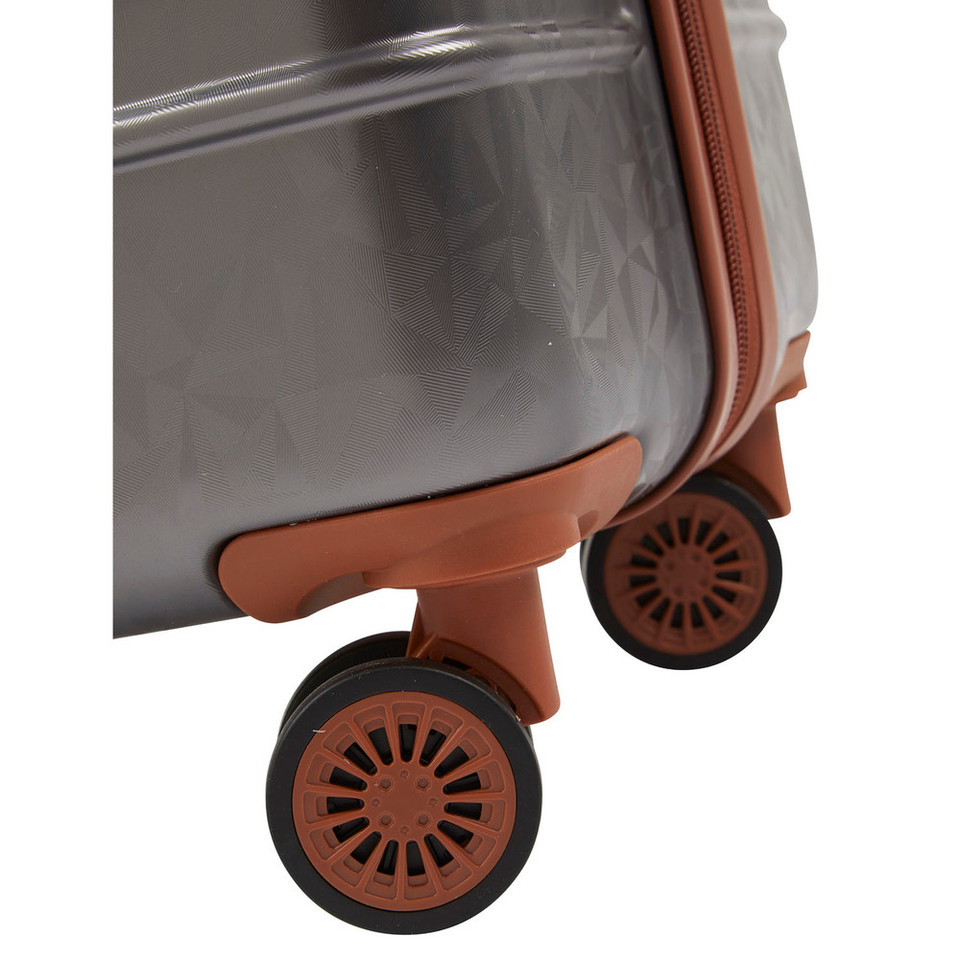 VS-1002 - Dark Grey - Victoria Station Lightweight 8 wheeler ABS Trolley Cases