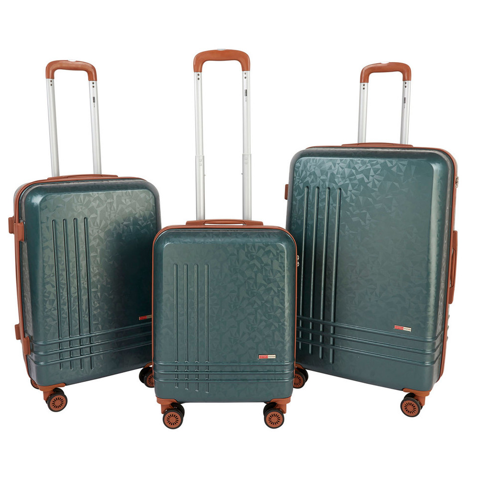 VS-1002 - Forest Green - Victoria Station Lightweight 8 wheeler ABS TrolleyCase