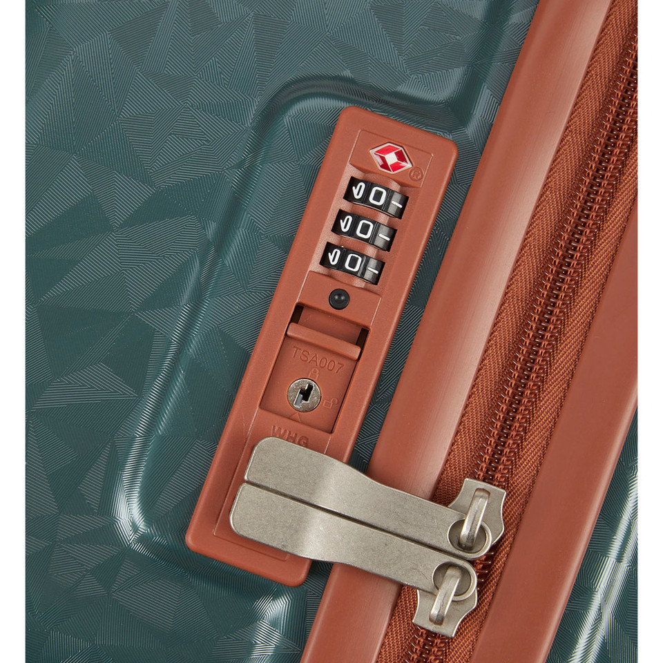 VS-1002 - Forest Green - Victoria Station Lightweight 8 wheeler ABS TrolleyCase