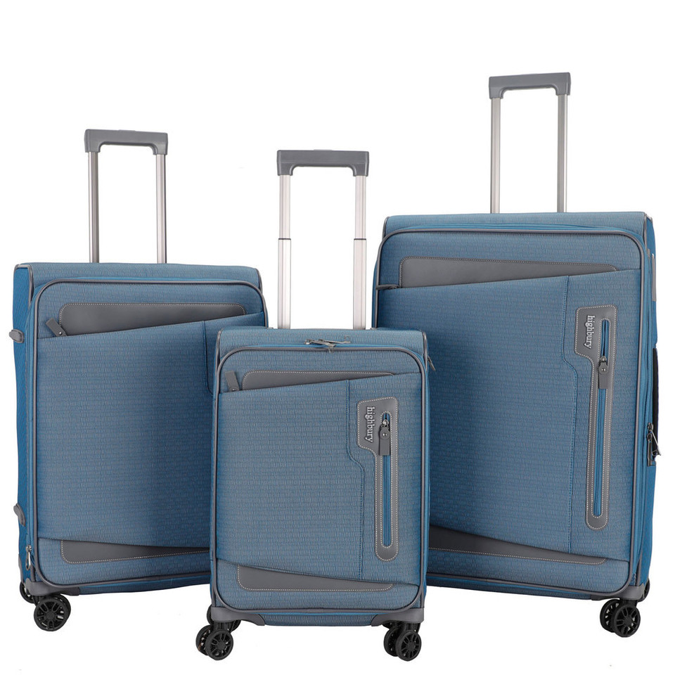HBY-0172 - HIGHBURY KEPLER Teal Ultra Light Weight Luggage