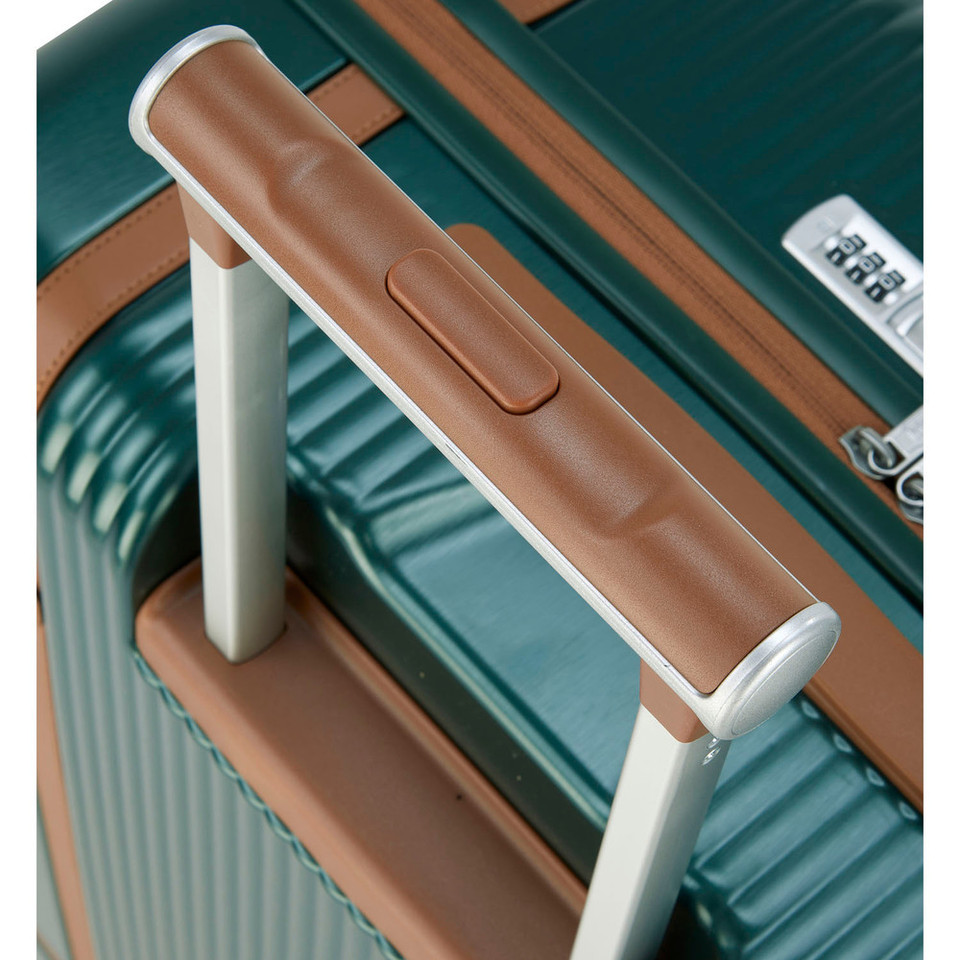 HBY-0171- HIGHBURY - ELEGANCE Forest Green Hard Luggage Cases