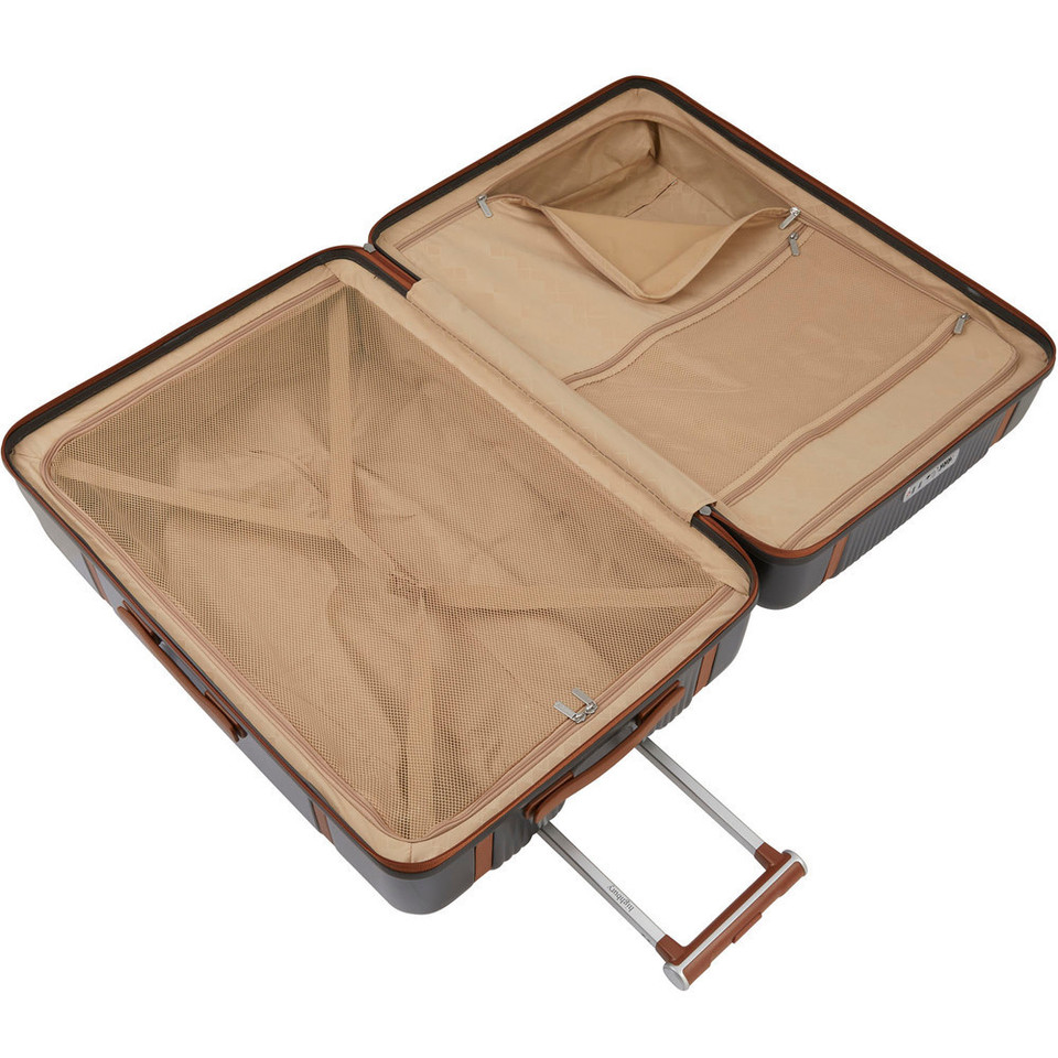 HBY-0171- HIGHBURY - ELEGANCE Dark Grey Hard Luggage Cases