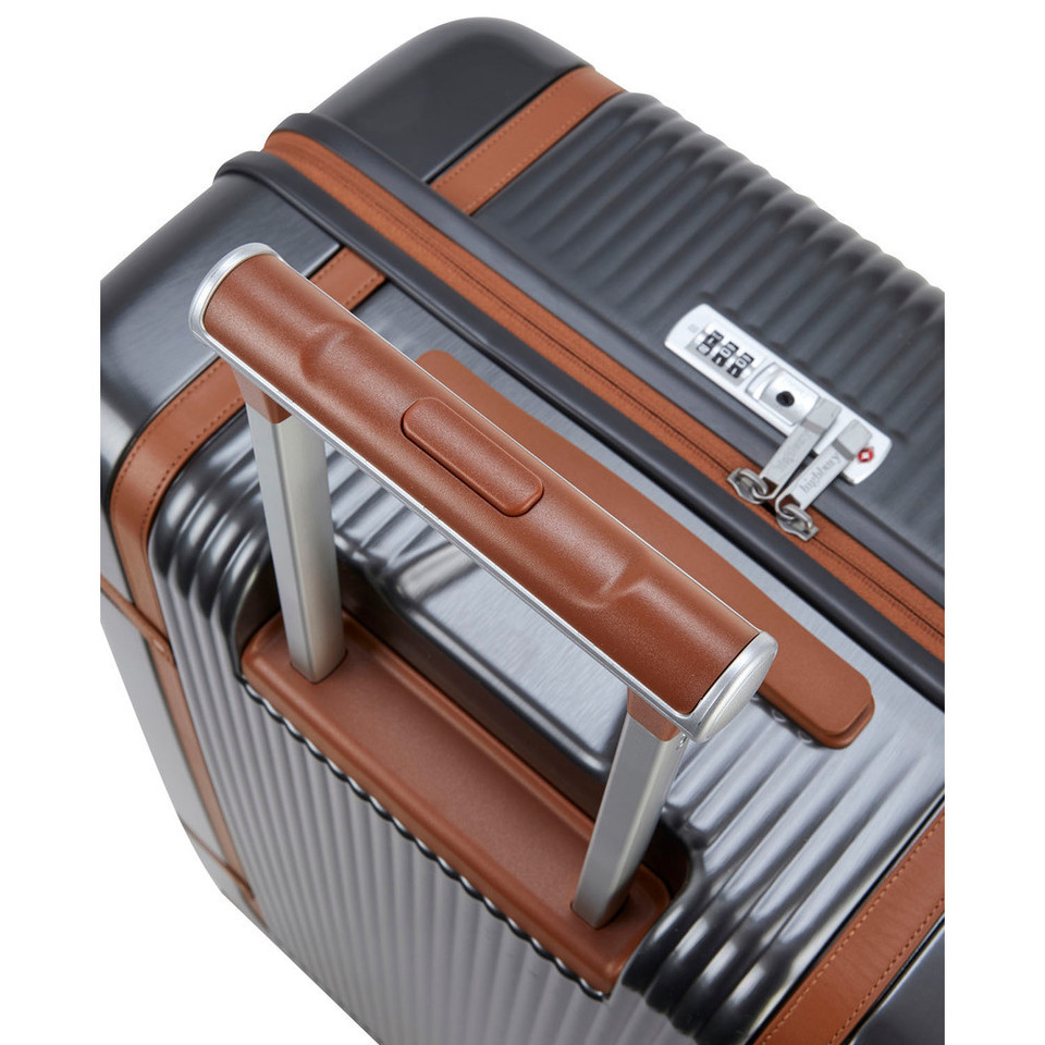 HBY-0171- HIGHBURY - ELEGANCE Dark Grey Hard Luggage Cases