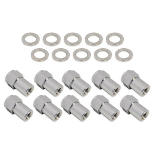Wheel Lug Nut Kit,, Chrome, Street Pro 005, Length 1.50, M12 x 1.5, .800 Shank, Set of 10