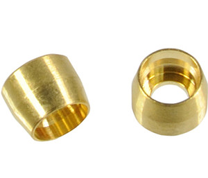 Proflow Brass Olive Insert Brass -03AN, 5Pk