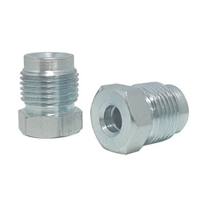 Proflow Brake Hard Line Tube Nut 9/16''-20 Steel, for 3/16 Pipe, Qty 2