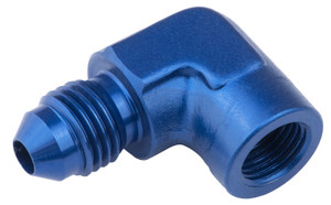Proflow Female 90 Degree Adaptor 1/8in. NPT To Male -04AN, Blue