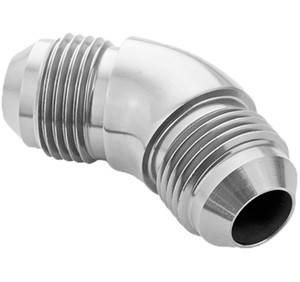 Proflow 45 Degree Union Flare Adaptor Fitting -10AN, Polished