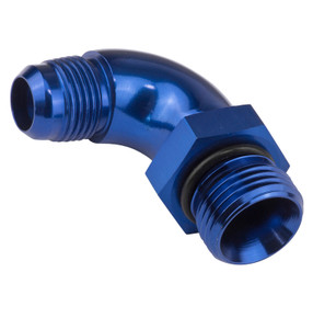 Proflow 90 Degree Male Fitting Orb Hose End To -08AN, Blue