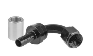 Proflow Crimp Hose End 120 Degree -12AN, Black