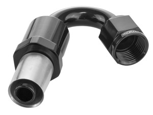 Proflow Crimp Hose End 150 Degree -04AN, Black
