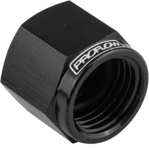 Proflow Fitting Aluminium Flare Cap 12mm x 1.50 Bosch Pump, Black