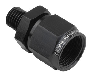 Proflow Female Adaptor -06AN Straight Swivel To M14 x 1.50mm, Black