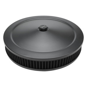 Proflow Air Filter Assembly Round 14in. x 2.5in, Black
