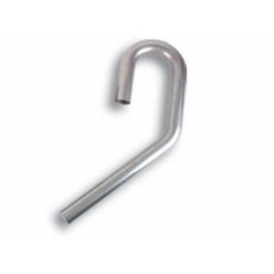 Proflow Exhaust Tubing, U-J Mandrel Bend, 3.50 in. Diameter, 45/180 Degrees, Aluminium 5.0 in. Bend Radius