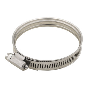 Proflow Dual Bead Hose Clamp, 85-105mm (3.40''-4.10'') Range, Stainless Steel, Each