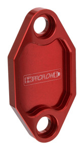 Proflow Fuel Pump Block-Off Plate, Aluminium, Red Anodised, For Holden 253 308, Each