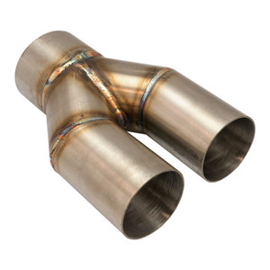 Proflow Exhaust Y Pipe, 2.50'' Single to 2.00" Dual, SS304, 8in. Overall Length, Each