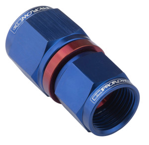 Proflow Female Flare Union Swivel Hose End Straight -06AN To -08AN, Blue