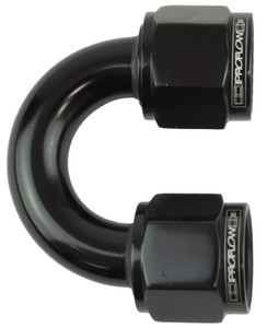 Proflow 180 Degree Female To Female Union Swivel Hose End -06AN, Black