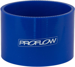 Proflow Hose Tubing Air intake, Silicone, Straight, 2.75'', Blue