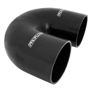 Proflow Hose Tubing Air intake, Silicone, Coupler, 5.00in. 180 Degree Elbow, Black