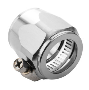 Proflow Aluminium Hex Hose Finisher Clamp 28.5mm ID, Chrome