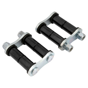 Proflow Leaf Spring Shackle Kit, Rubber Bushings, 57mm, Zinc