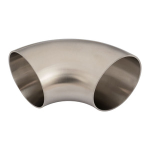 Proflow Stainless Steel Tubing, Exhaust, SS304, 2.00 in., 90 Degree Elbow, Short Turn No Leg, 1.5mm Wall