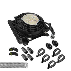 Proflow Supermax Transmission Oil Cooler Kit, Ford Falcon BF/FG/FGX XR6 Turbo, Suit ZF 6-Speed Auto, Panasonic Fan, Kit