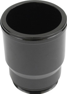 Proflow Inlet Fittings, Aluminium, 1.750 in. Hose to 1 3/16 in. Straight Cut Male, Black Anodised