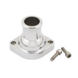 Proflow Water Neck, Thermostat Housing, Cast Aluminum, Polished, Straight, Chev For Holden, LS, Each