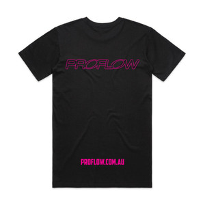 Proflow Pink Logo T-Shirt, Cotton, Men's Large, Each