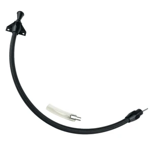 Proflow Transmission Dipstick, Braided Stainless Black , Billet Handle,, Firewall Mount, For Chevrolet, Holden, Commodore LS 4L80E, Each