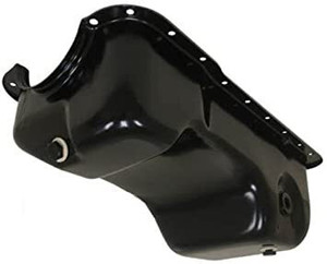RTS Oil Pan Sump, Steel, Black Finish, Replacement SB Ford Mustang, 86-93, 289, 302, 5.0L, Windsor Dual Sump, Rear Pick Up, Each