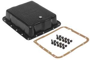 RTS Transmission Pan, Extra Capacity, Ribbed Black Powdercoat, GM, Chev Holden, Commodore 700R4, 4L60, 4L60E, 4L65E, Each