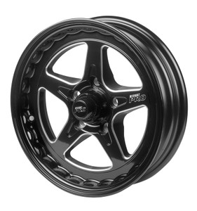 Street Pro ll Convo Pro Wheel Black 15x4'' For Holden For Chevrolet Bolt Circle 5 x 4.75'' (-13) 2.0'' Back Space
