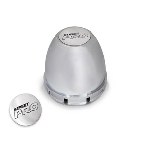 Street Pro Wheels Center Cap Suits 002/007 Series & Centerline, Push-In with 2 Decals, Chrome