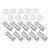 Wheel Lug Nut Kit, Chrome, Cragar, Weld, SST Mag, Length, 2.125, M12 x 1.5, 1.380 inch Shank, Set of 10
