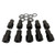 Street Pro Wheel Lug Nut Kit, Black Suits 002 / 005 Street Pro  Mag Wheel, Open End, Length 1.46, 1/2, .775 Shank, With .119 Washers, Set of 10
