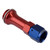 Proflow Carburettor Inlet Hose End Female -08AN To 7/8 x 20 For Holley 3in, Blue/Red