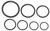 Proflow Buna Rubber O-Ring -08AN, 10 Pack